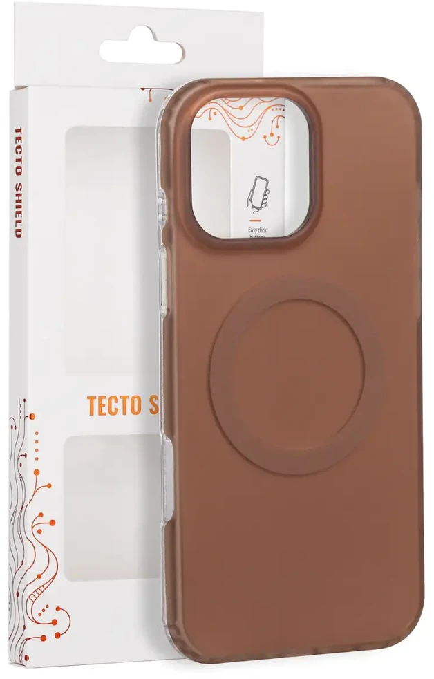 Tecto Shield Mistiq Mag dėklas, skirtas iPhone 16 Pro Max 6,9" rudas
