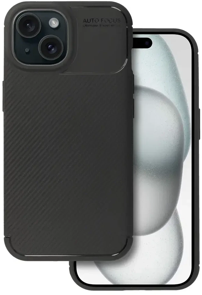 Tel Protect Carbon Elite dėklas skirtas iPhone 15 juodos spalvos