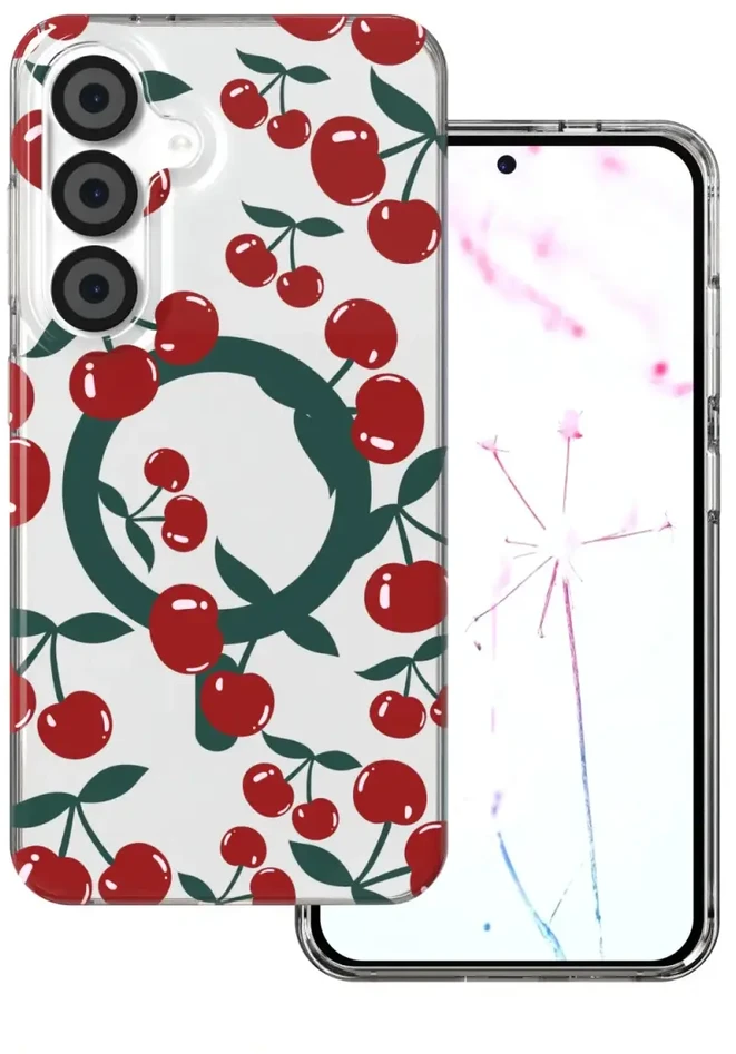 Dėklas TFO Telforceone Cherry Mag case for Samsung Galaxy S24 / S25 transparent