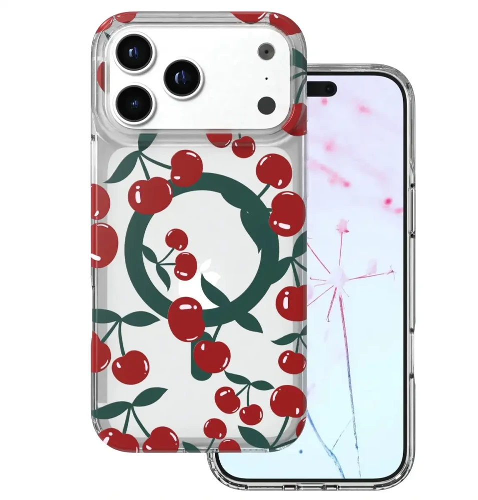 Dėklas TFO Telforceone Cherry Mag case for iPhone 17 Pro Max 6,9" / 18 Pro Max 6,9" transparent
