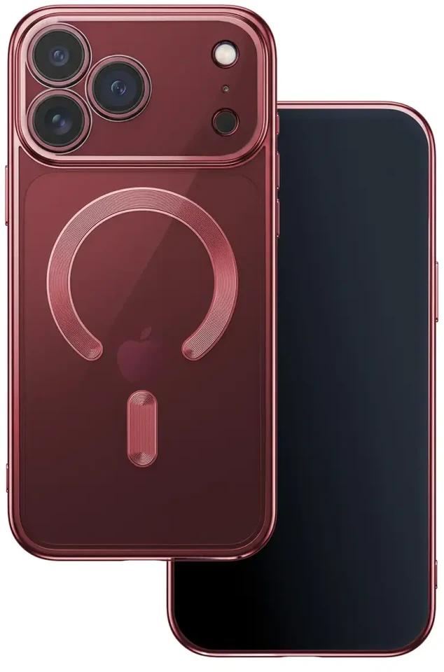 Dėklas TFO Telforceone Color Chrome Mag case for iPhone 17 Pro Max 6,9" / 18 Pro Max 6,9" dark cherry