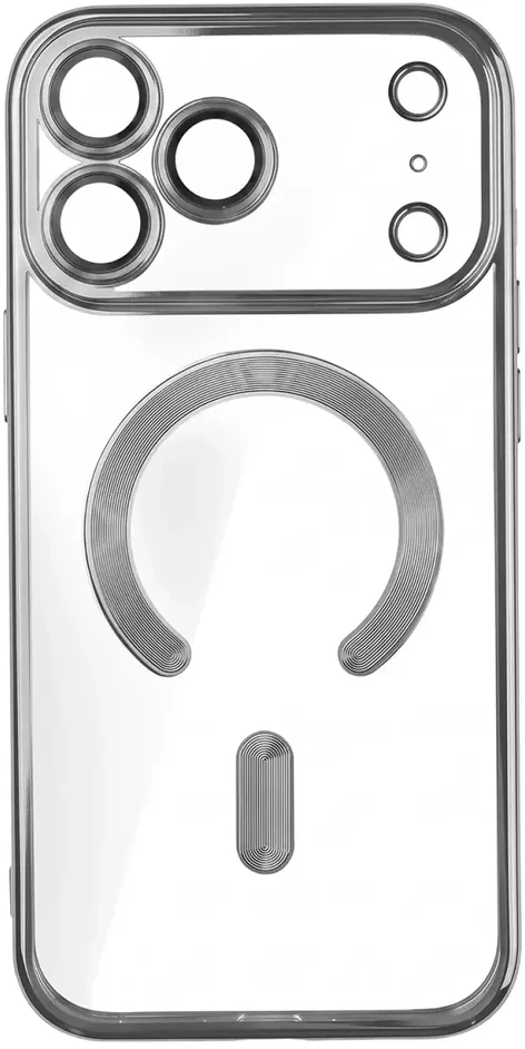 TFO Telforceone Color Chrome Mag dėklas, skirtas iPhone 17 Pro Max 6,9" / 18 Pro Max 6,9", sidabrinis