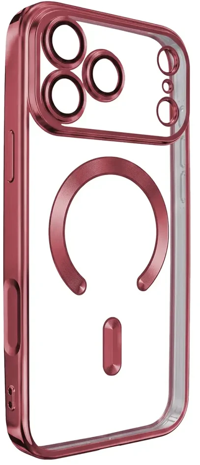 Dėklas TFO Telforceone Color Chrome Mag case for iPhone 17 Pro Max 6,9" / 18 Pro Max 6,9" dark cherry