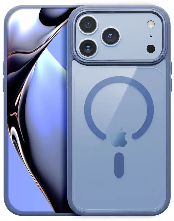 TFO Skaidrus Mag dėklas, skirtas iPhone 17 Pro Max 6,9" / 18 Pro Max 6,9” dangaus mėlynumo spalvos