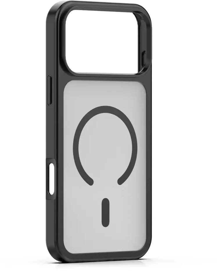 Dėklas Telforceone Mag Matt case for iPhone 17 Pro 6,3" / iPhone 18 Pro 6,3" juodas big hole