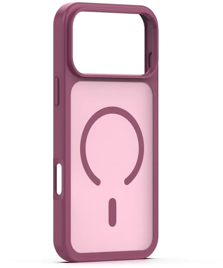 Dėklas Telforceone Mag Matt case for iPhone 17 Pro 6,3" / iPhone 18 Pro 6,3" maroon big hole