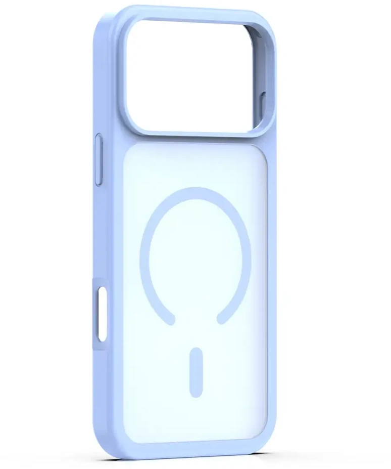 Dėklas Telforceone Mag Matt case for iPhone 17 Pro 6,3" / iPhone 18 Pro 6,3" light mėlynas big hole