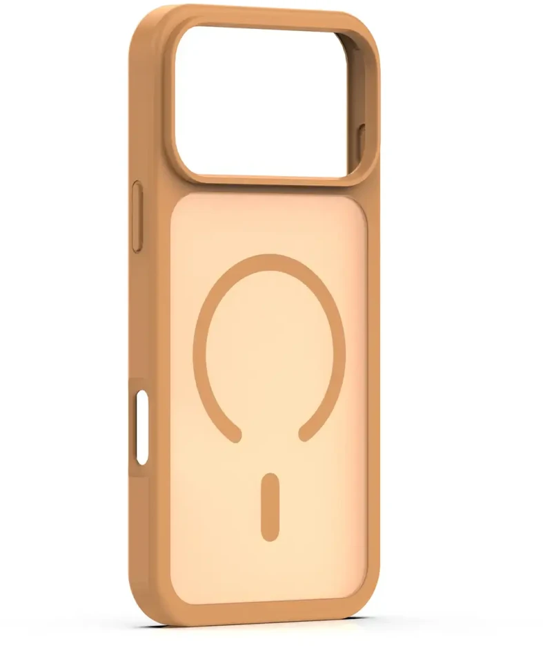 Dėklas Telforceone Mag Matt case for iPhone 17 Pro 6,3" / iPhone 18 Pro 6,3" ruda big hole