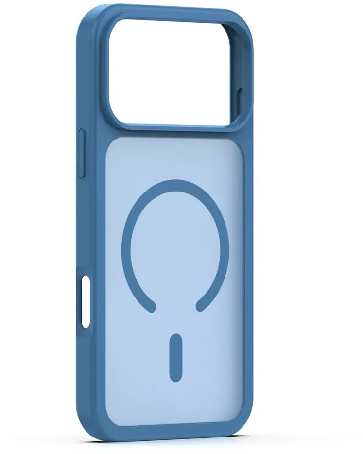 Dėklas Telforceone Mag Matt case for iPhone 17 Pro Max 6,9" / 18 Pro Max 6,9" dark mėlynas big hole