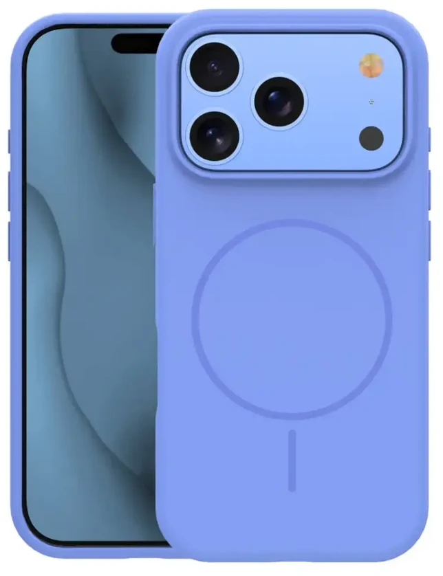TFO Plonas silikoninis Mag dėklas, skirtas iPhone 17 Pro Max 6,9" / iPhone 18 Pro Max 6,9" dangaus mėlynumo spalvos