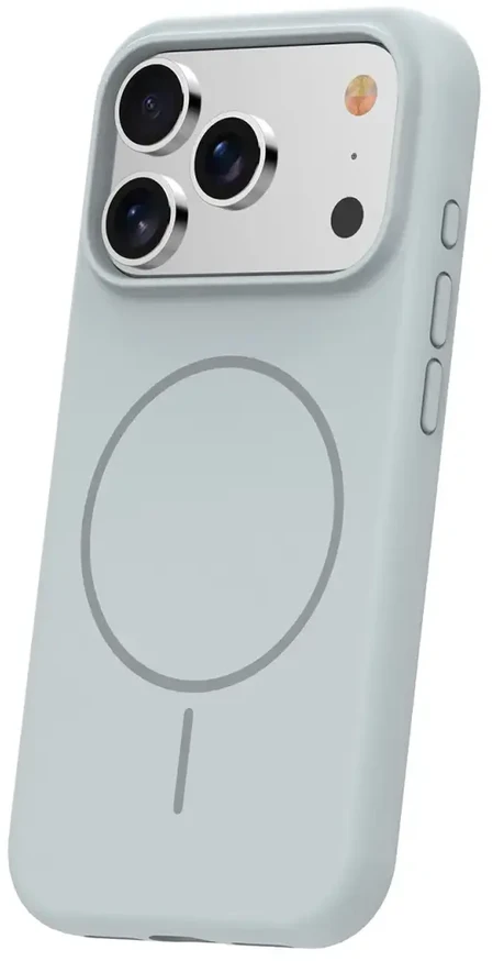 TFO Plonas silikoninis Mag dėklas, skirtas iPhone 17 Pro Max 6,9" / iPhone 18 Pro Max 6,9" sidabrinis