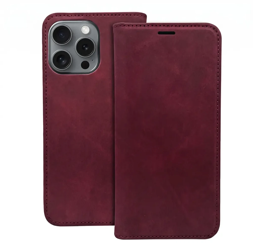Dėklas TFO Smart Suede case for iPhone 17 Pro Max 6,9" / iPhone 18 Pro Max 6,9 maroon