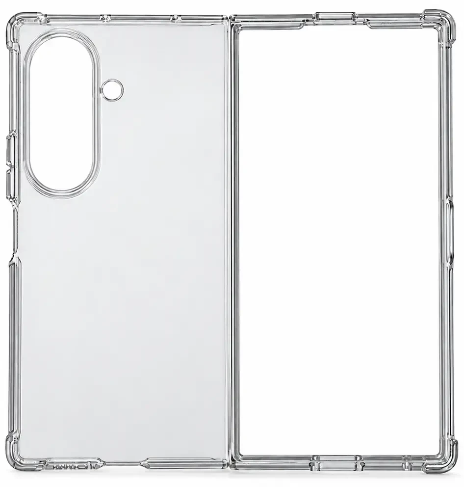 Dėklas Toptel Clin Anti Shock 1,5 mm, skirta SAMSUNG GALAXY Z FOLD 8 ULTRA, permatoma