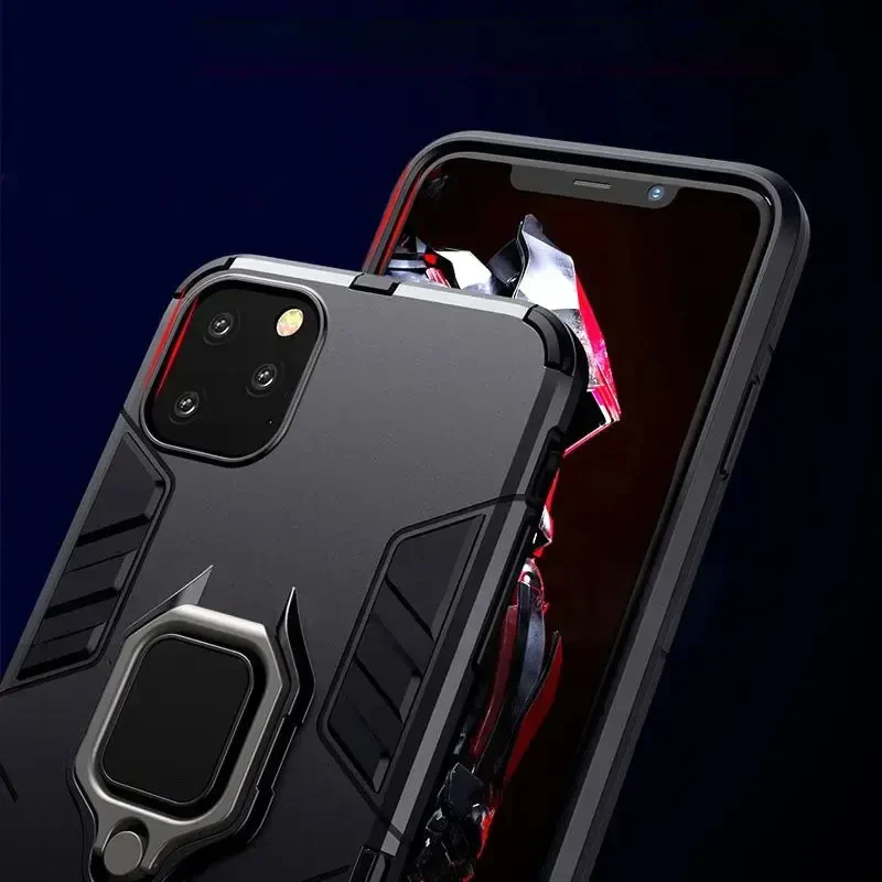 Toptel Topt Ring Armor Xiaomi Redmi 13 4G dėklas telefonui juodos spalvos