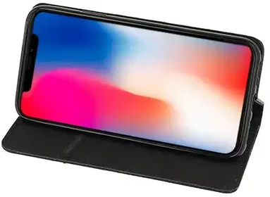 Fusion Accessories Smart Book MAGNET Dėklas skirtas iPhone 18 PRO juodos spalvos