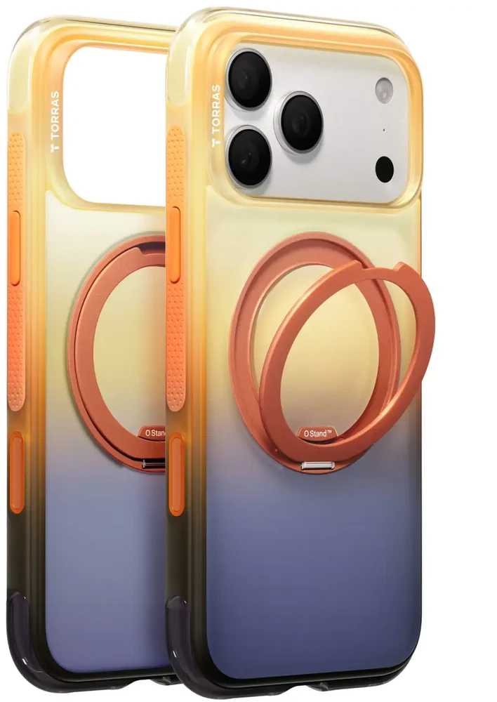 Dėklas Torras O3 Air Gradient, violetinė/mėlynas - iPhone 2026 Pro (X00RP102S031)