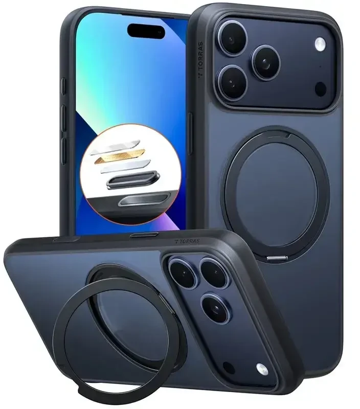 Dėklas Torras Ostand O1 Guardian, juodas - iPhone 2026 Pro (X00RP135K18009)