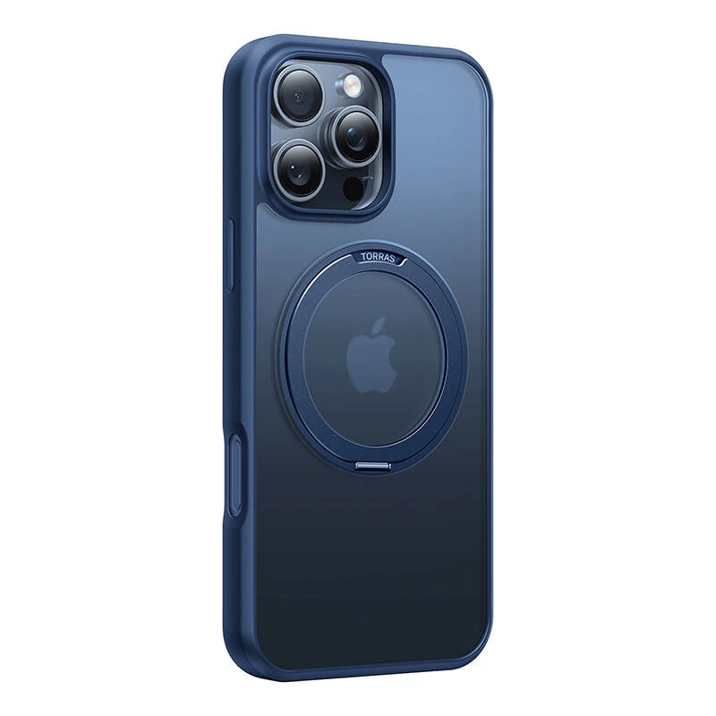 Torras Ostand Pro dėklas, skirtas iPhone 16 ProMax (mėlynas)