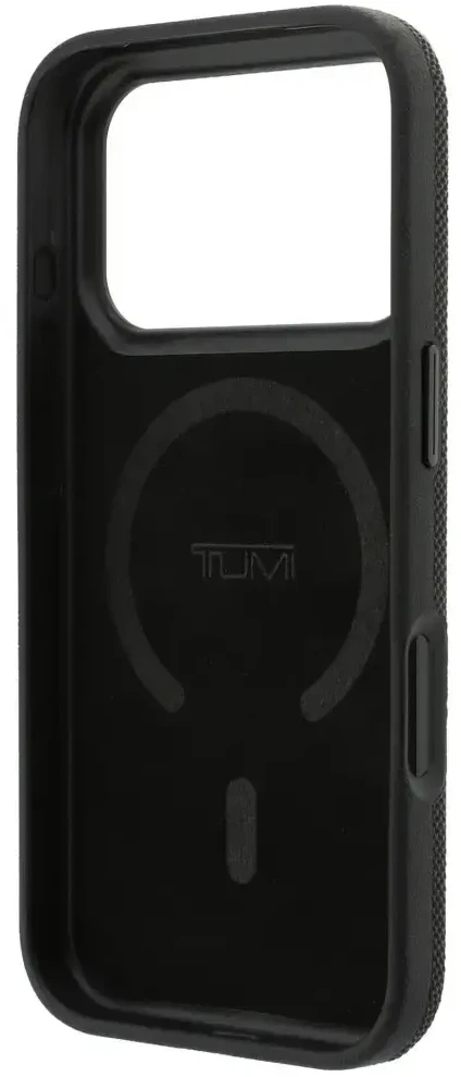 Dėklas Tumi Ballistic with Ring Stand MagSafe do iPhone 18 Pro / 17 Pro juoda