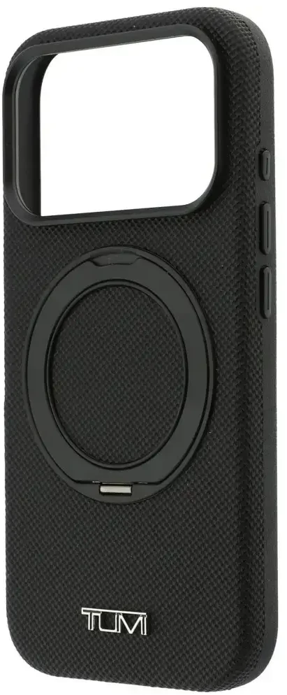 Dėklas Tumi Ballistic with Ring Stand MagSafe do iPhone 18 Pro / 17 Pro juoda