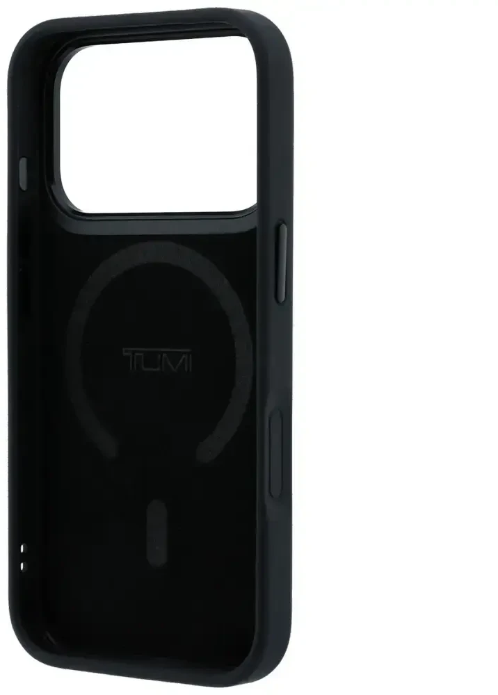 Dėklas Tumi Leather Ballistic Pattern MagSafe do iPhone 18 Pro / 17 Pro juoda