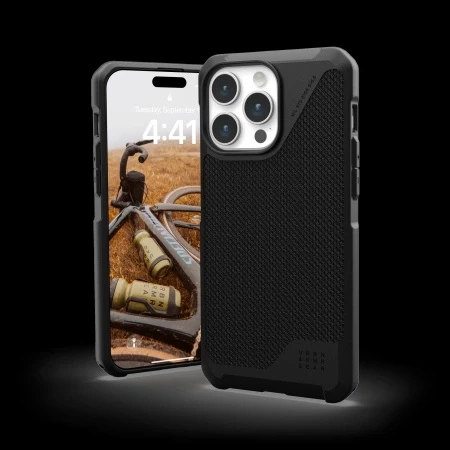 Urban Armor Gear UAG Metropolis LT MagSafe Apple iPhone 15 Pro Max - dėklas telefonui juodos spalvos kevlar
