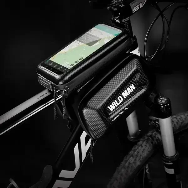 WILDMAN XLE6S Dviračio krepšys/Mount Frame Bag juodos spalvos