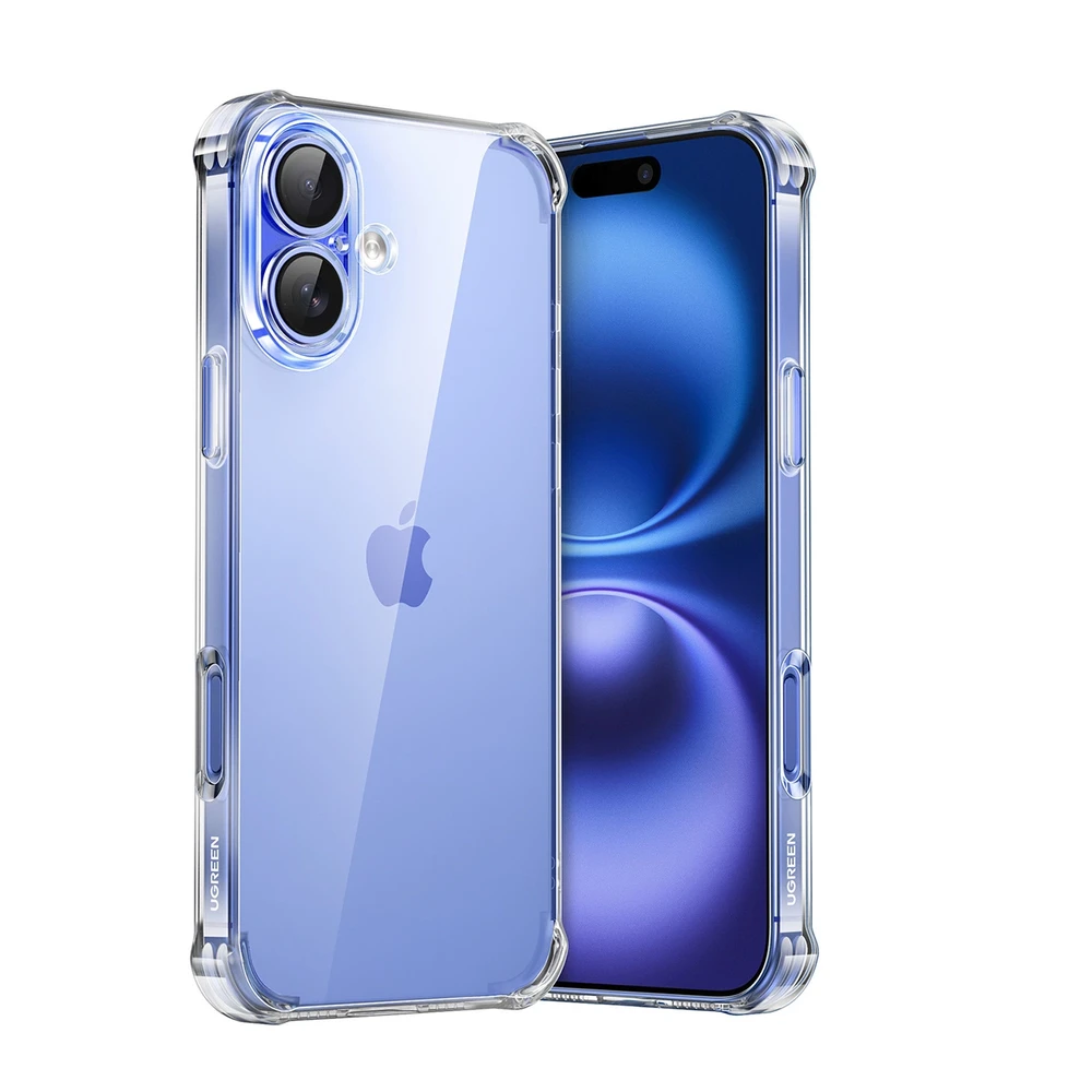 Ugreen Bright Cushion CA101 dėklas skirtas Apple iPhone 16 Plus – Clear