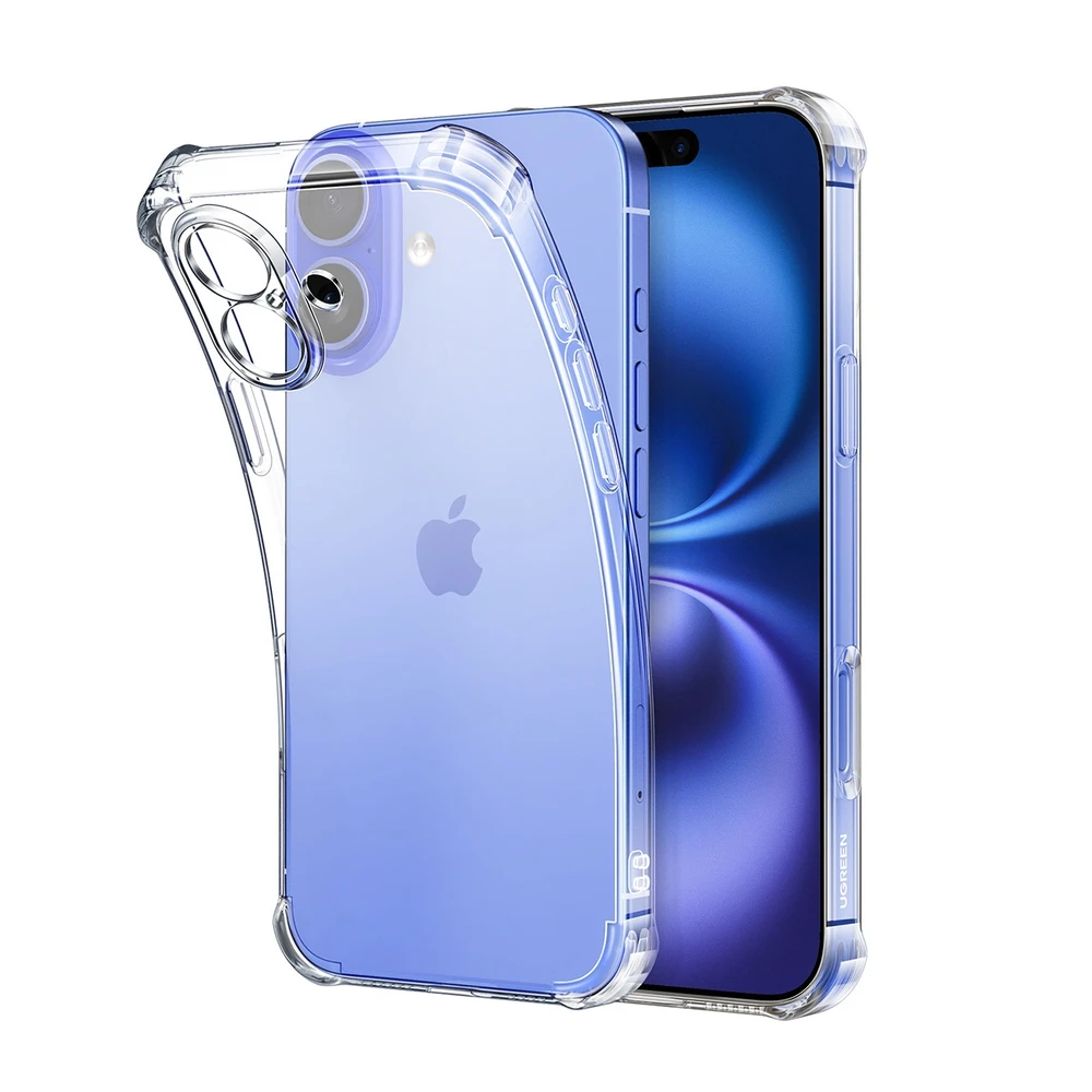Ugreen Bright Cushion CA101 dėklas skirtas Apple iPhone 16 Plus – Clear