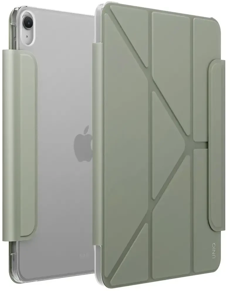 Dėklas UNIQ Camden Lite skirtas iPad skirtas iPad 11″ A16 (2025) / iPad 10.9″ 10 gen. (2022) žalios spalvos