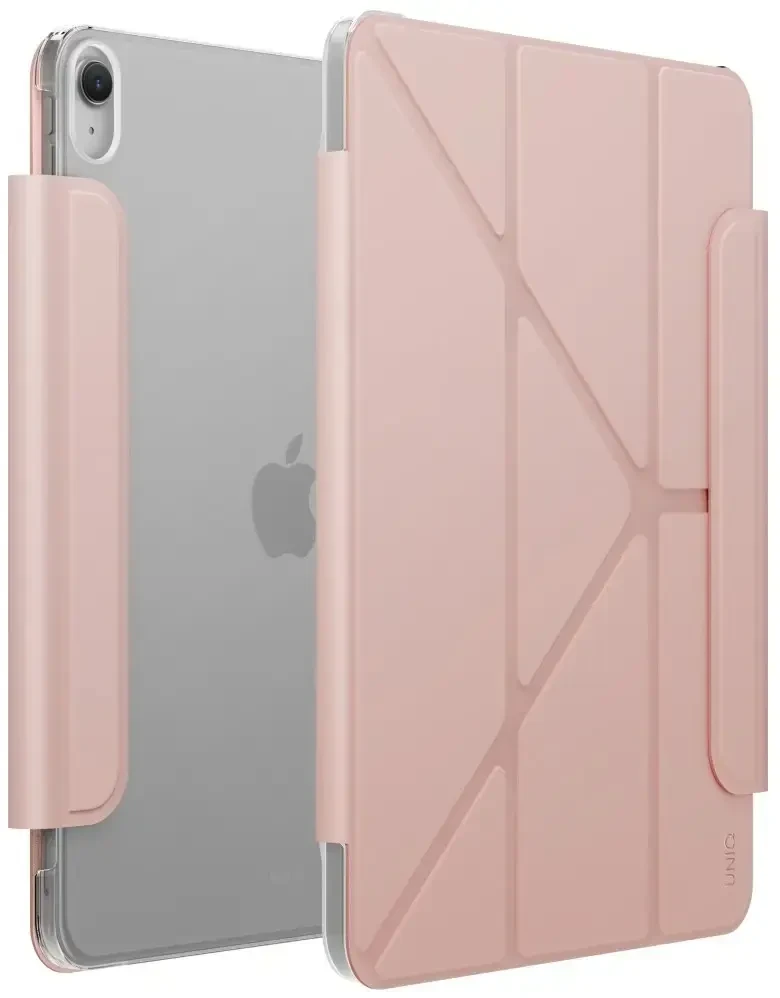 Dėklas UNIQ Camden Lite skirtas iPad skirtas iPad 11″ A16 (2025) / iPad 10.9″ 10 gen. (2022) rožinės spalvos