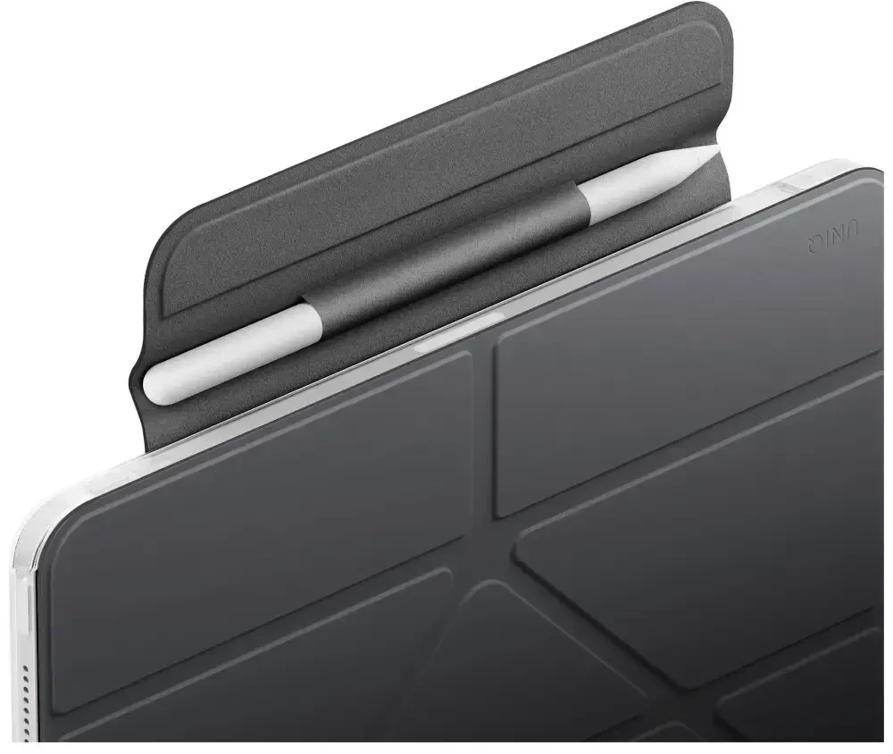 Dėklas UNIQ Camden Lite skirtas iPad Air 13″ M2 2024 / M3 2025 / M4 2026 pilkas