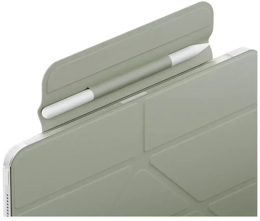 Dėklas UNIQ Camden Lite skirtas iPad skirtas iPad Air 11″ M2 2024 / M3 2025 / M4 2026 žalios spalvos