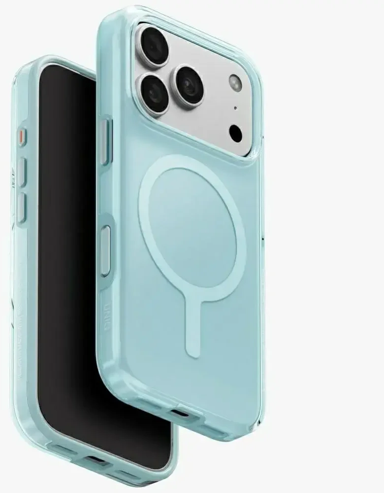 Dėklas UNIQ Clario skirtas iPhone 18 Pro / 17 Pro Magclick Charging mėtų spalvos