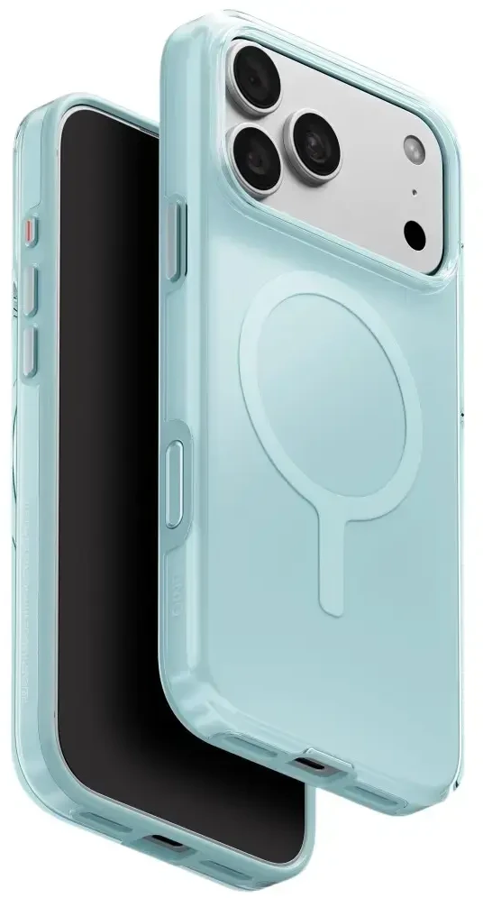 Dėklas UNIQ Clario skirtas iPhone 18 Pro Max / 17 Pro Max Magclick Charging ekologiškas mėtų spalvos