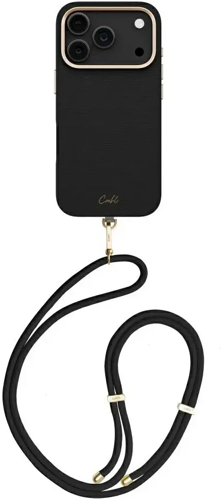 UNIQ Coehl Mirelle dėklas iPhone 17 Pro magnetiniam įkrovimui, juodmedžio spalvos