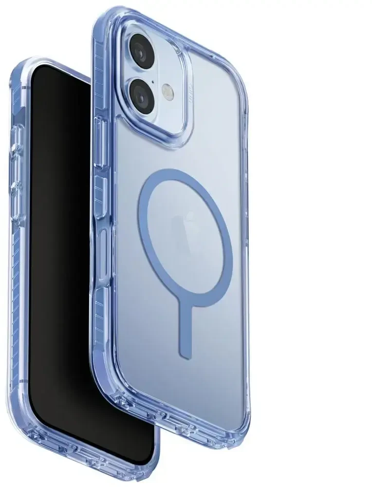 UNIQ Combat dėklas skirtas Apple iPhone 17 Magclick Charging mėlynos spalvos