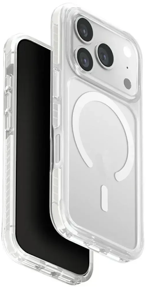 UNIQ Combat Dėklas Apple iPhone 17 Pro Magclick Charging baltos spalvos
