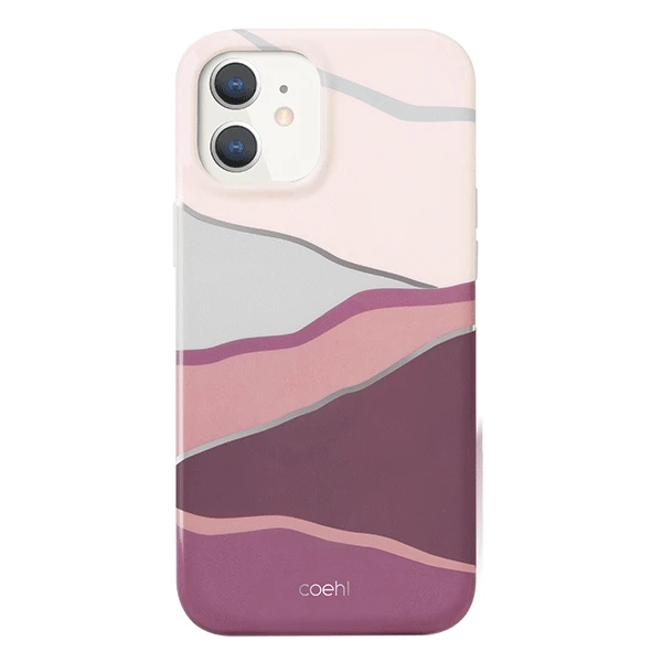 Dėklas Rožinė UNIQ priedas Coehl Ciel iPhone 12 mini 5,4" raudonas / saulėlydžio rožinis