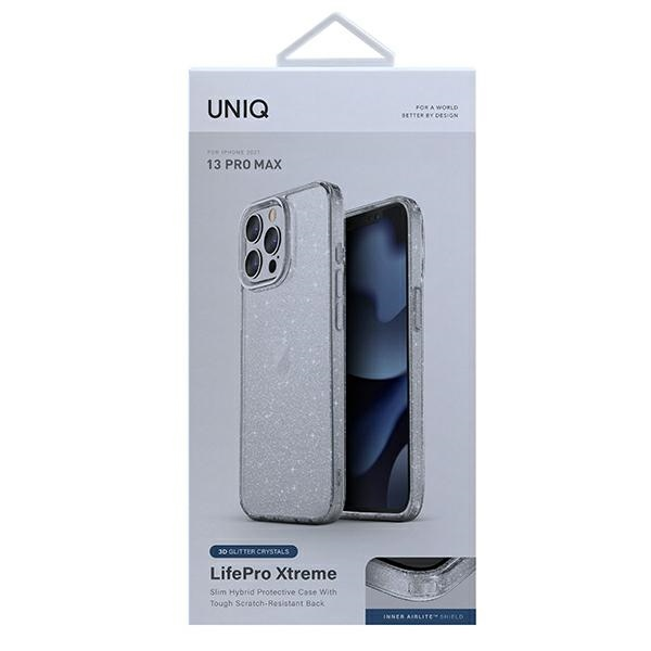 Uniq LifePro Xtreme dėklas, skirtas iPhone 13 Pro Max - skaidrus