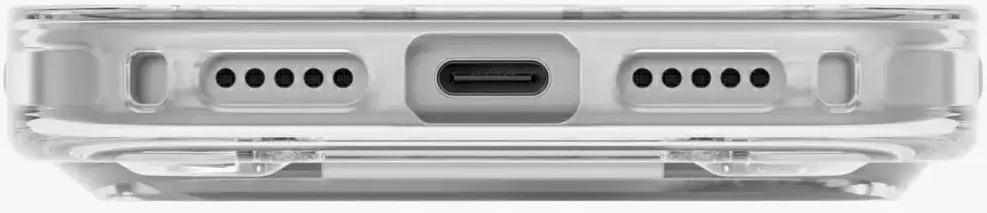 Dėklas UNIQ Heldro Air, skirtas iPhone 18 Pro / 17 Pro, Magclick Charging, skaidrus