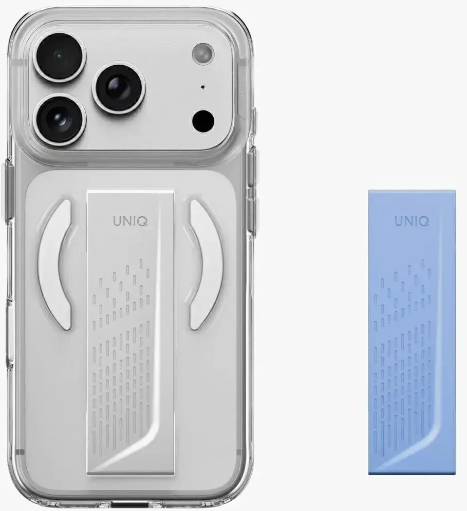 Dėklas UNIQ Heldro Air, skirtas iPhone 18 Pro / 17 Pro, Magclick Charging, skaidrus
