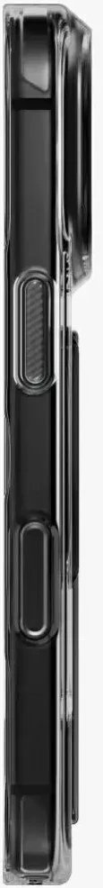 Dėklas UNIQ Heldro Air, skirtas iPhone 18 Pro / 17 Pro, su Magclick Charging, tamsiai pilkas (tinted smoke)