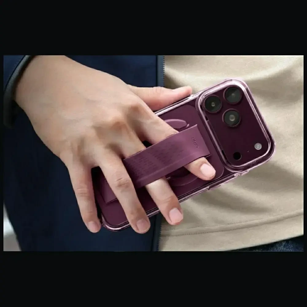 Dėklas UNIQ Heldro Air, skirtas iPhone 18 Pro Max / 17 Pro Max, su Magclick Charging, bordo spalvos
