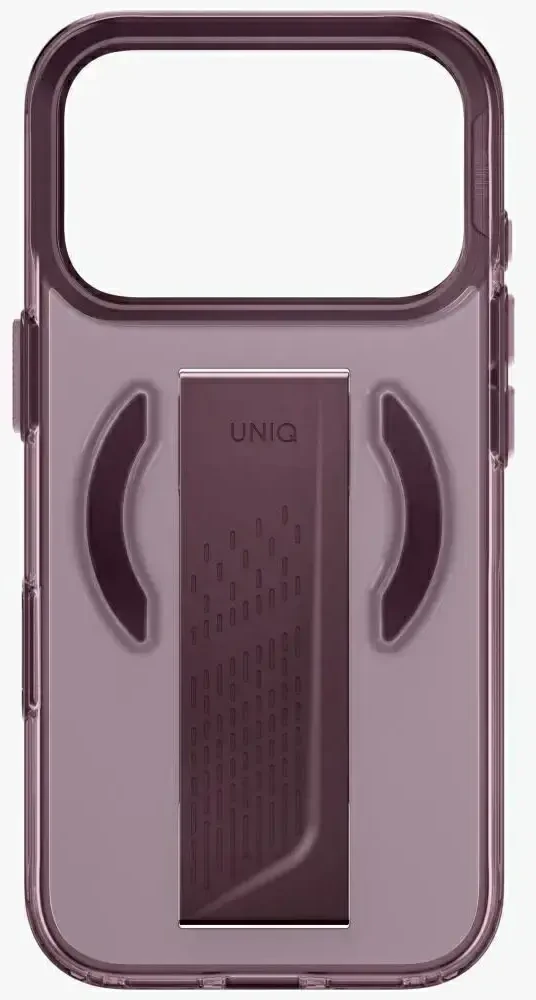 Dėklas UNIQ Heldro Air, skirtas iPhone 18 Pro / 17 Pro, su Magclick Charging, burgundo spalvos