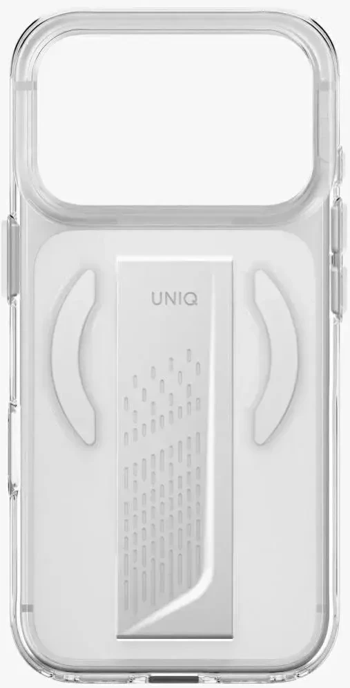 Dėklas UNIQ Heldro Air, skirtas iPhone 18 Pro / 17 Pro, Magclick Charging, skaidrus