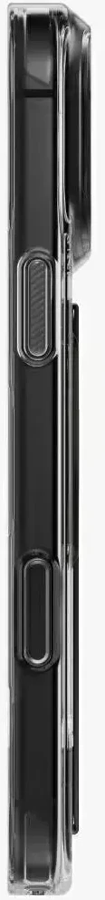 Dėklas UNIQ Heldro Air, skirtas iPhone 18 Pro Max / 17 Pro Max, su Magclick Charging, tamsiai pilkas (tinted smoke)