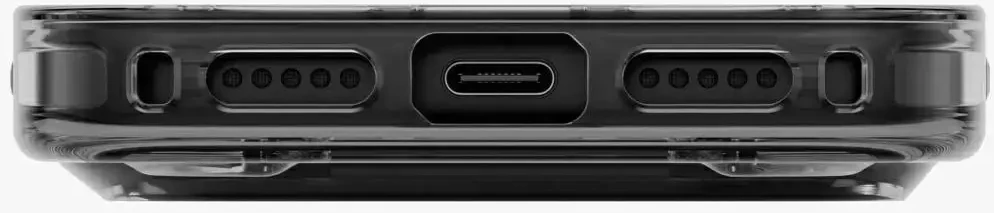 Dėklas UNIQ Heldro Air, skirtas iPhone 18 Pro Max / 17 Pro Max, su Magclick Charging, tamsiai pilkas (tinted smoke)