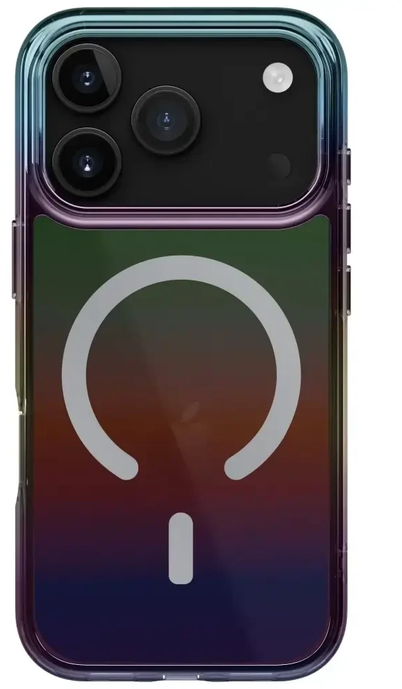UNIQ Iridescia dėklas skirtas Apple iPhone 17 Pro Magclick Charging midnight quartz