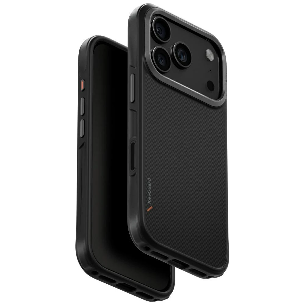 „Uniq Keva Magclick“ įkrovimo dėklas, skirtas „iPhone 17 Pro“ - Juodas